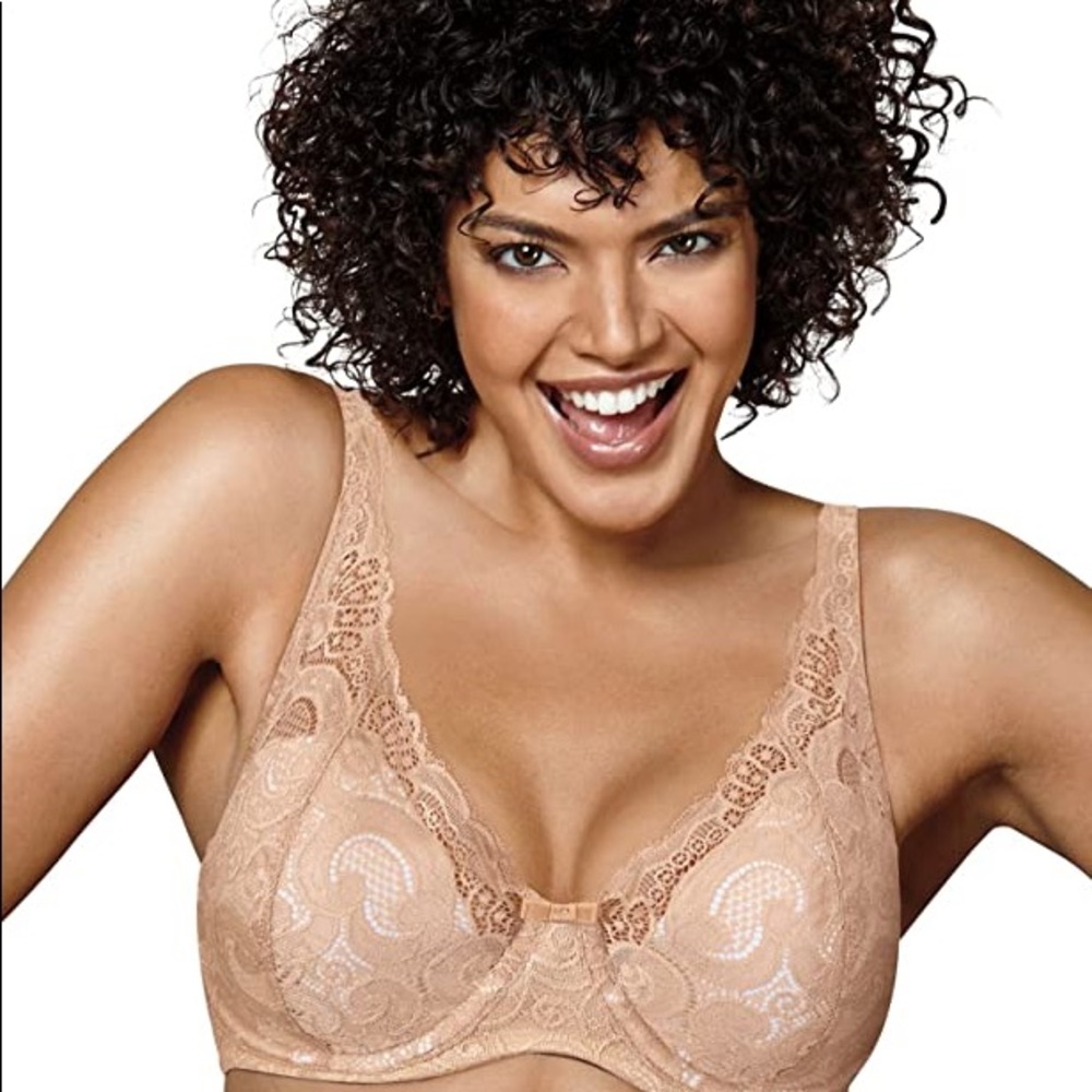 Playtex Women's Love My Curves Thin Foam W/Lace Underwire 38DDD new